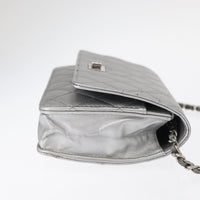 Chanel Reissue 2.55 Wallet On Chain Quilted Lambskin Silver Leather Shoulder Bag Bag (Pre-Loved)
