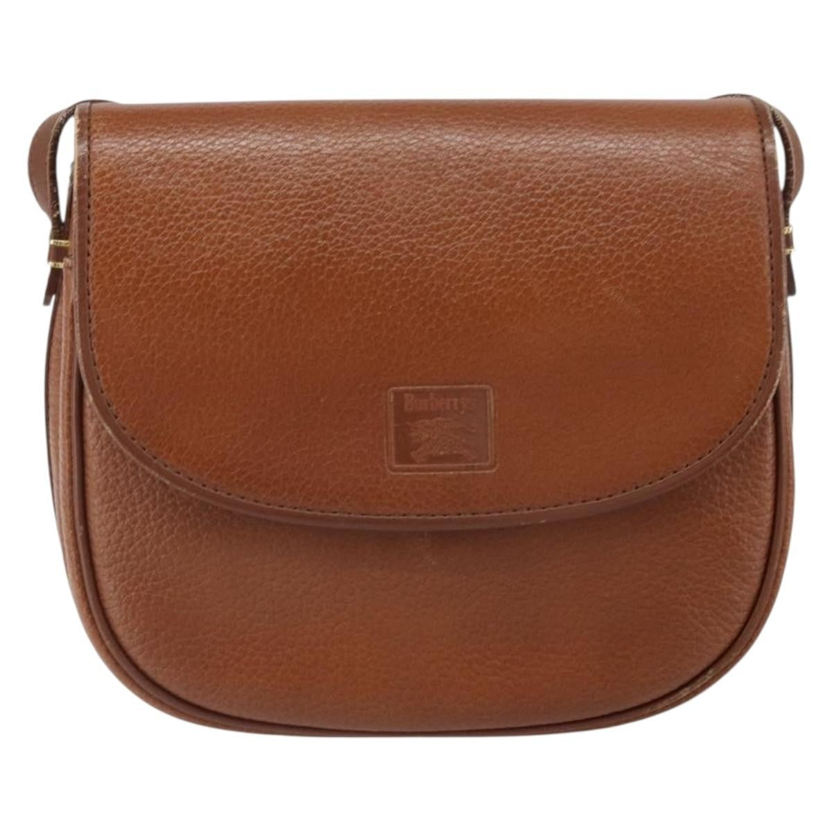 Burberry Vintage Shoulder Bag Leather Brown Leather Shoulder Bag Bag (Pre-Loved)