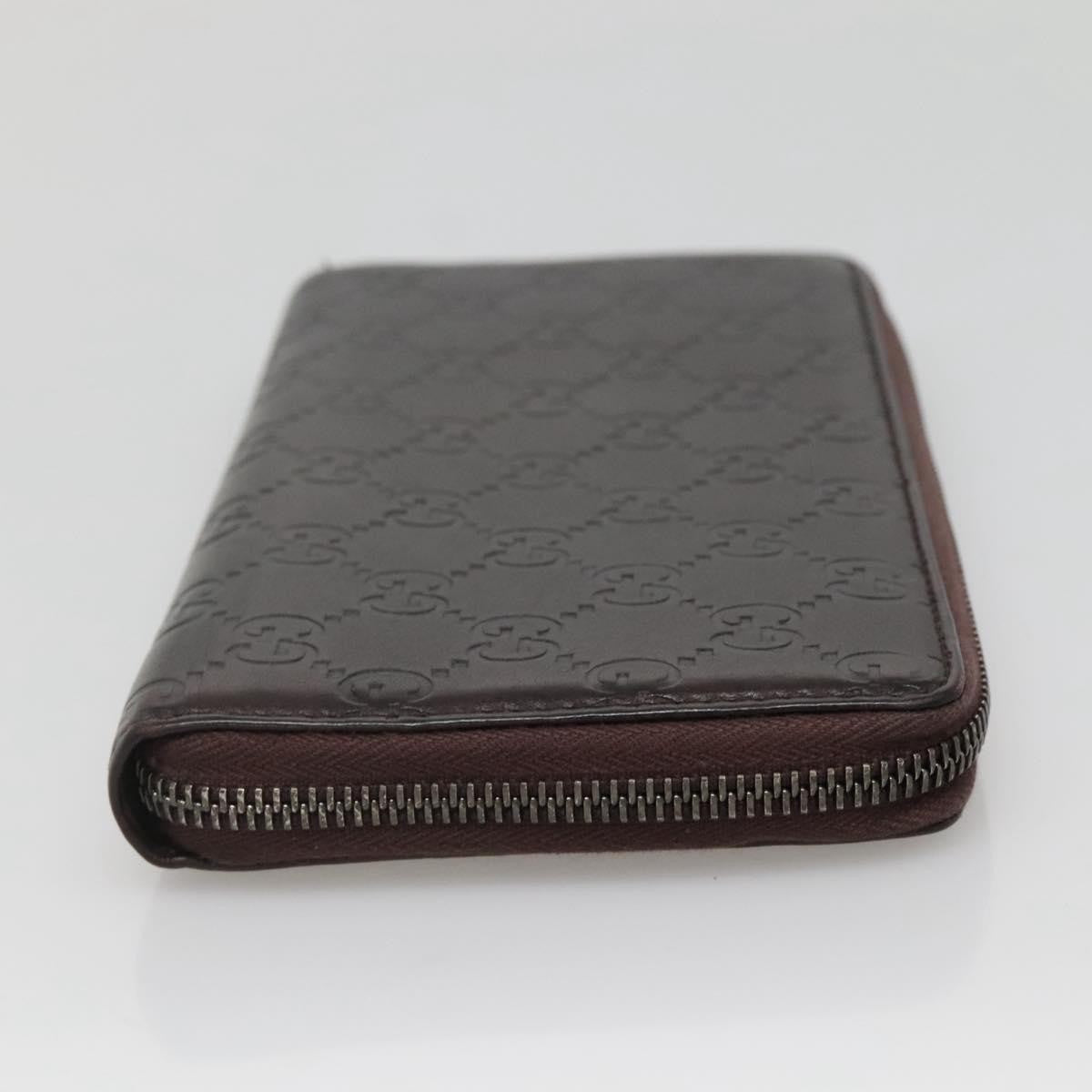 Gucci Guccissima Wallet Motif Gg Brown Leather Wallets Accessory (Authentic Pre-Loved)
