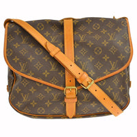 Louis Vuitton Louis Vuitton Saumur Handbag Monogram Canvas Brown Canvas Shoulder Bag Bag (Pre-Loved)