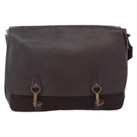 Louis Vuitton Dersou Bag Taiga Leather And Canvas Brown Leather Shoulder Bag Bag (Pre-Loved)