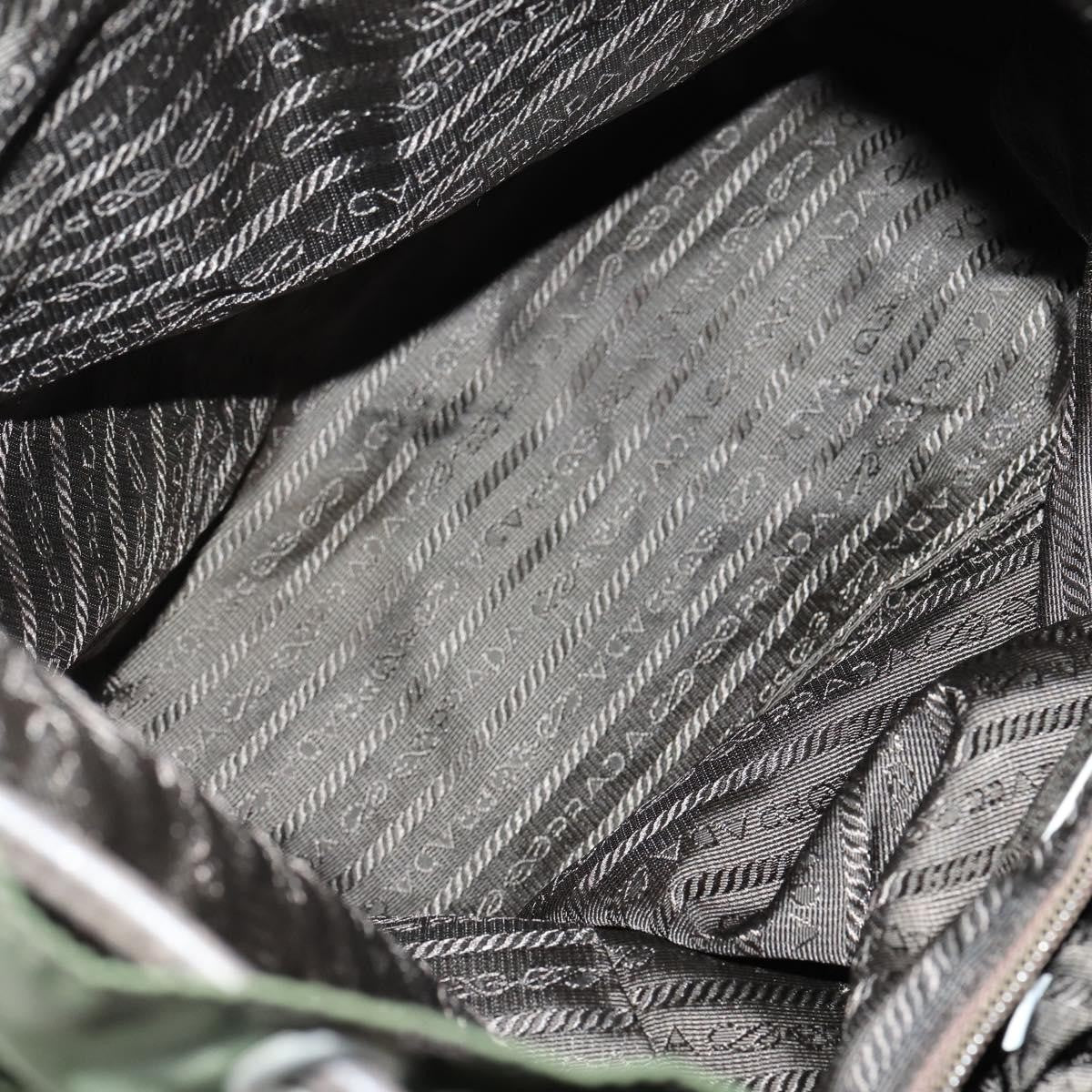 Prada Double Front Pocket Backpack Tessuto Khaki Nylon Backpack Bag (Authentic Pre-Loved)
