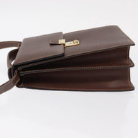 Gucci Vintage Shoulder Bag Leather Brown Leather Shoulder Bag Bag (Authentic Pre-Loved)