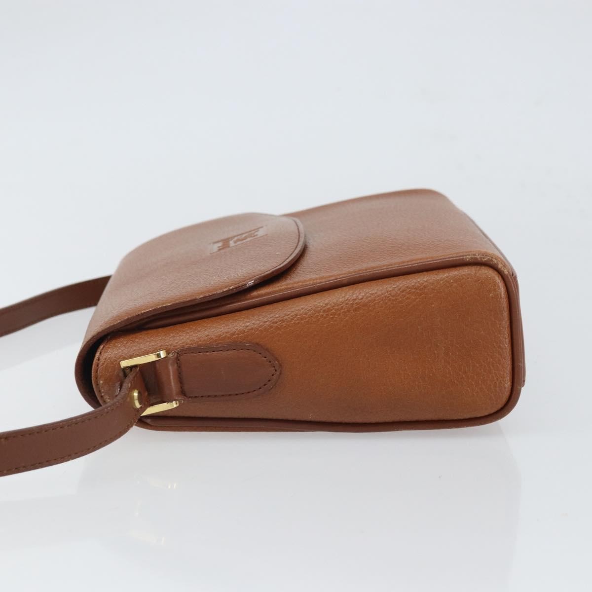 Burberry Burberry Vintage Shoulder Bag Leather Brown Leather Shoulder Bag Bag (Pre-Loved)
