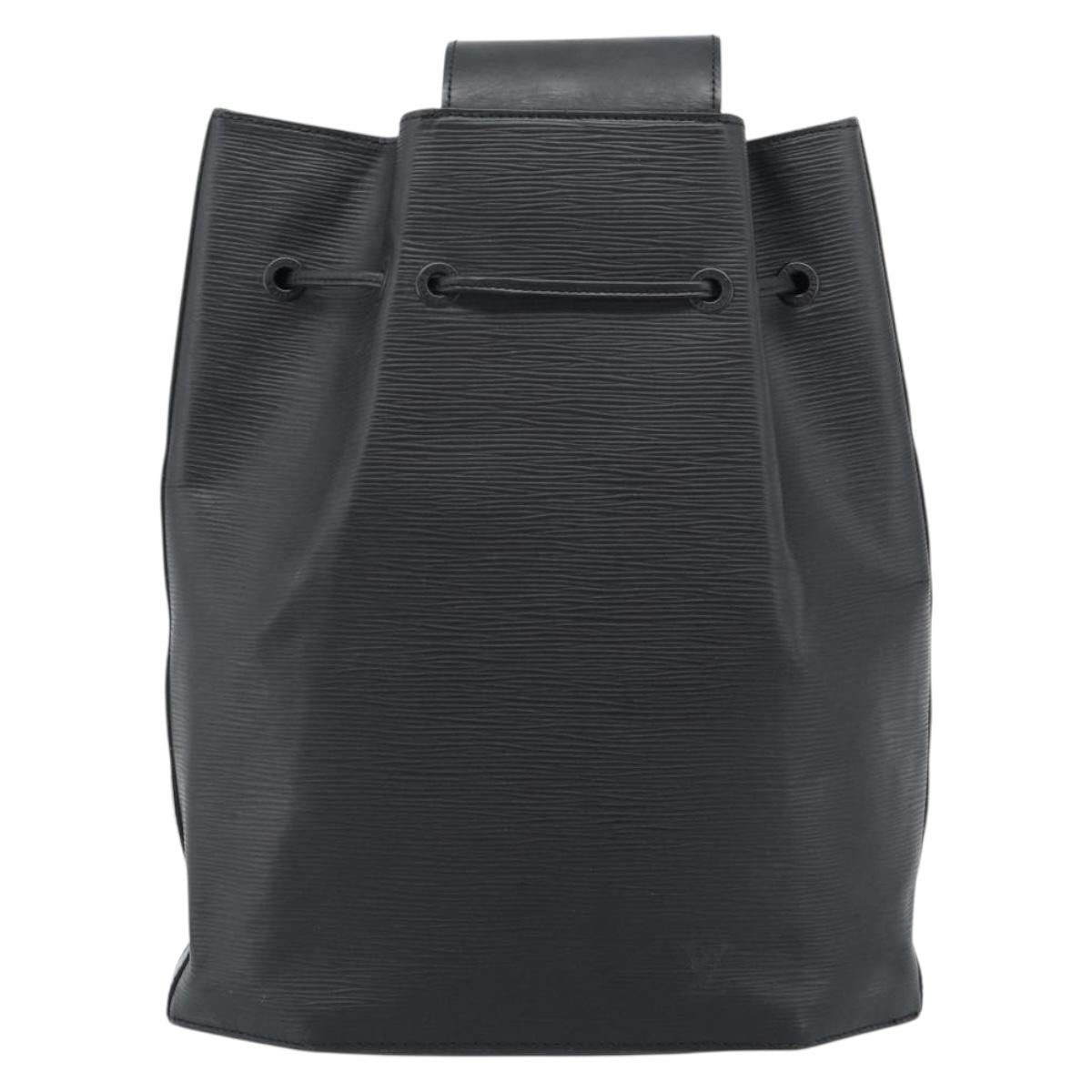 Louis Vuitton Sac A Dos Drawstring Backpack Epi Leather Black Leather Shoulder Bag Bag (Authentic Pre-Loved)