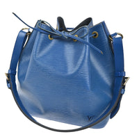 Louis Vuitton Petit Noe Handbag Epi Leather Blue Leather Shoulder Bag Bag (Pre-Loved)