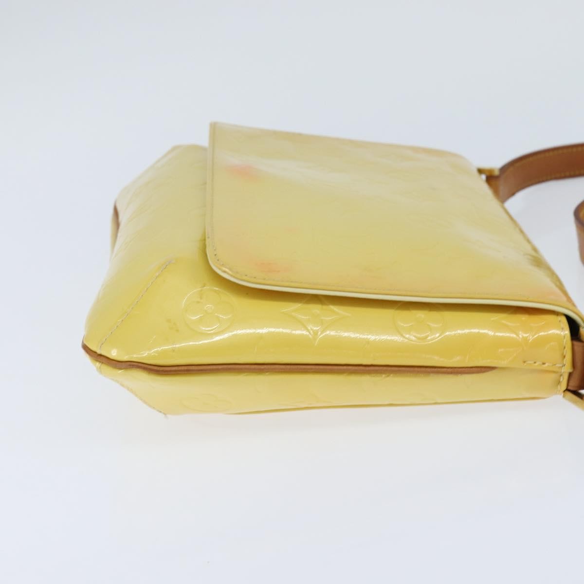Louis Vuitton Thompson Street Handbag Monogram Vernis Yellow Patent_Leather Shoulder Bag Bag (Pre-Loved)