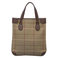 Burberry Nova Check Tote Canvas And Leather Beige Canvas Tote Bag Bag (Authentic Pre-Loved)