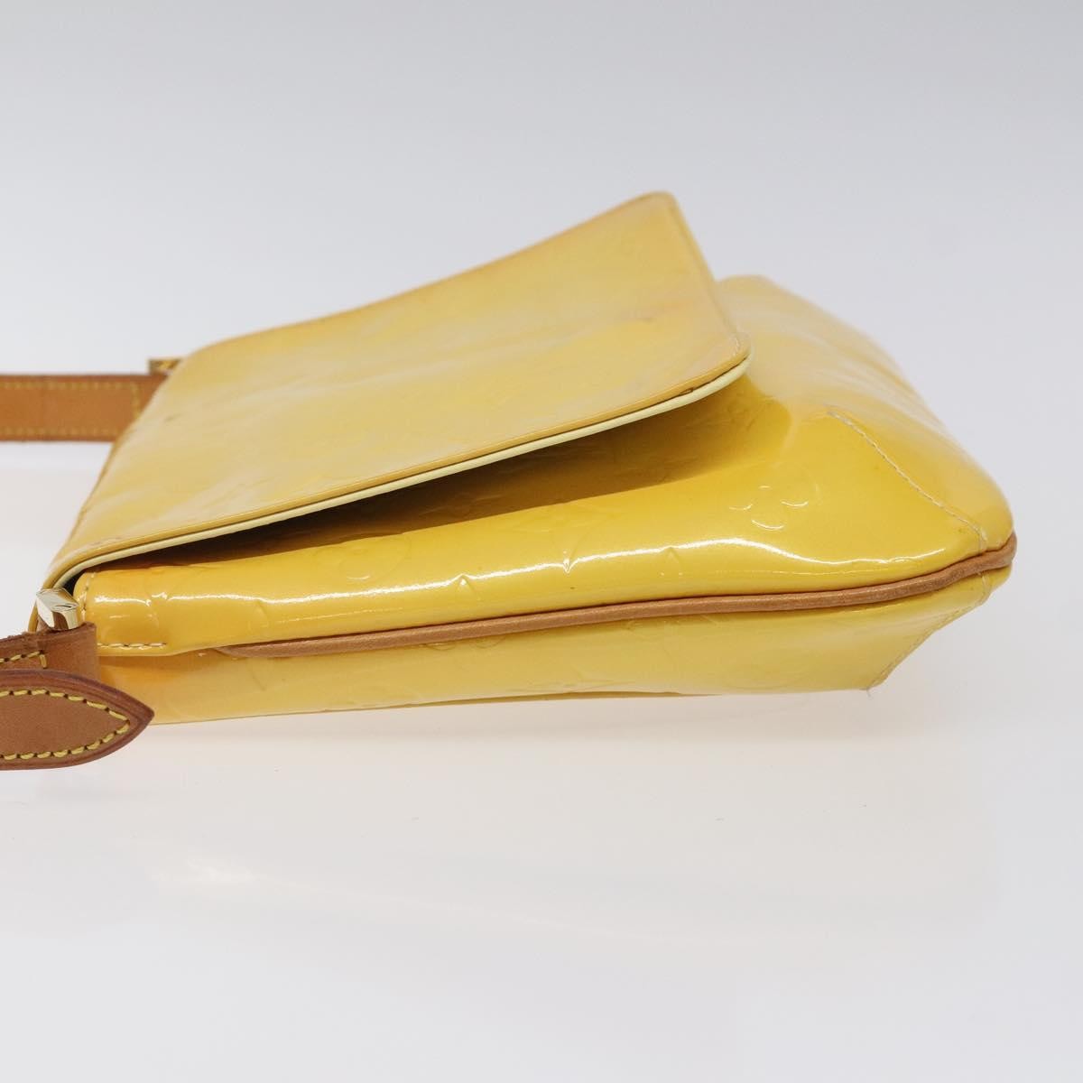 Louis Vuitton Thompson Street Handbag Monogram Vernis Yellow Patent_Leather Shoulder Bag Bag (Authentic Pre-Loved)