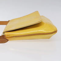 Louis Vuitton Thompson Street Handbag Monogram Vernis Yellow Patent_Leather Shoulder Bag Bag (Authentic Pre-Loved)