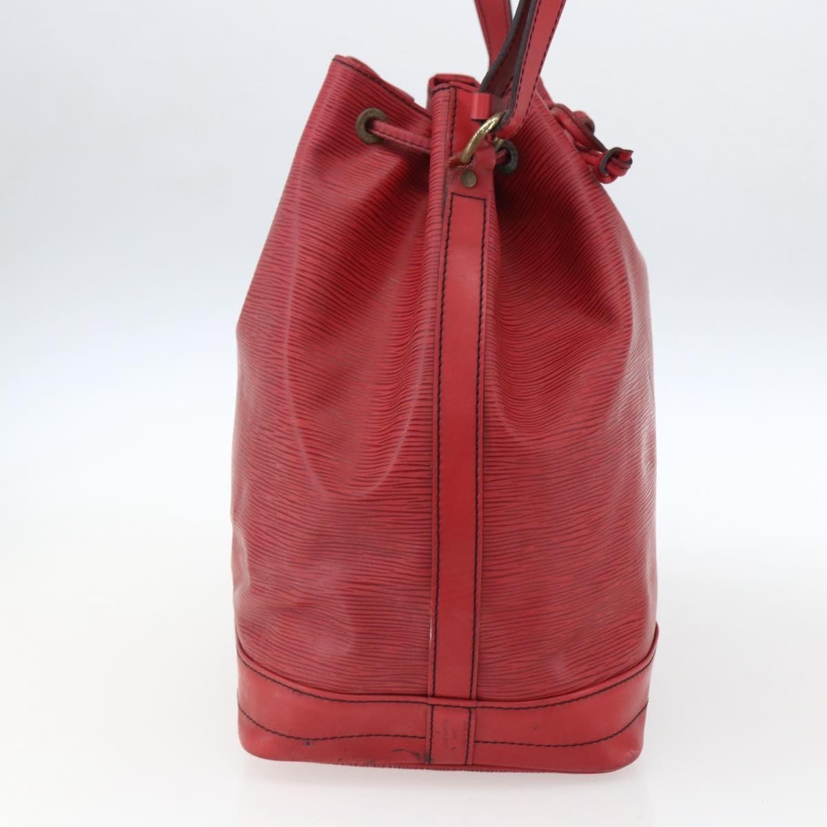Louis Vuitton Petit Noe Nm Handbag Epi Leather Red Leather Shoulder Bag Bag (Authentic Pre-Loved)