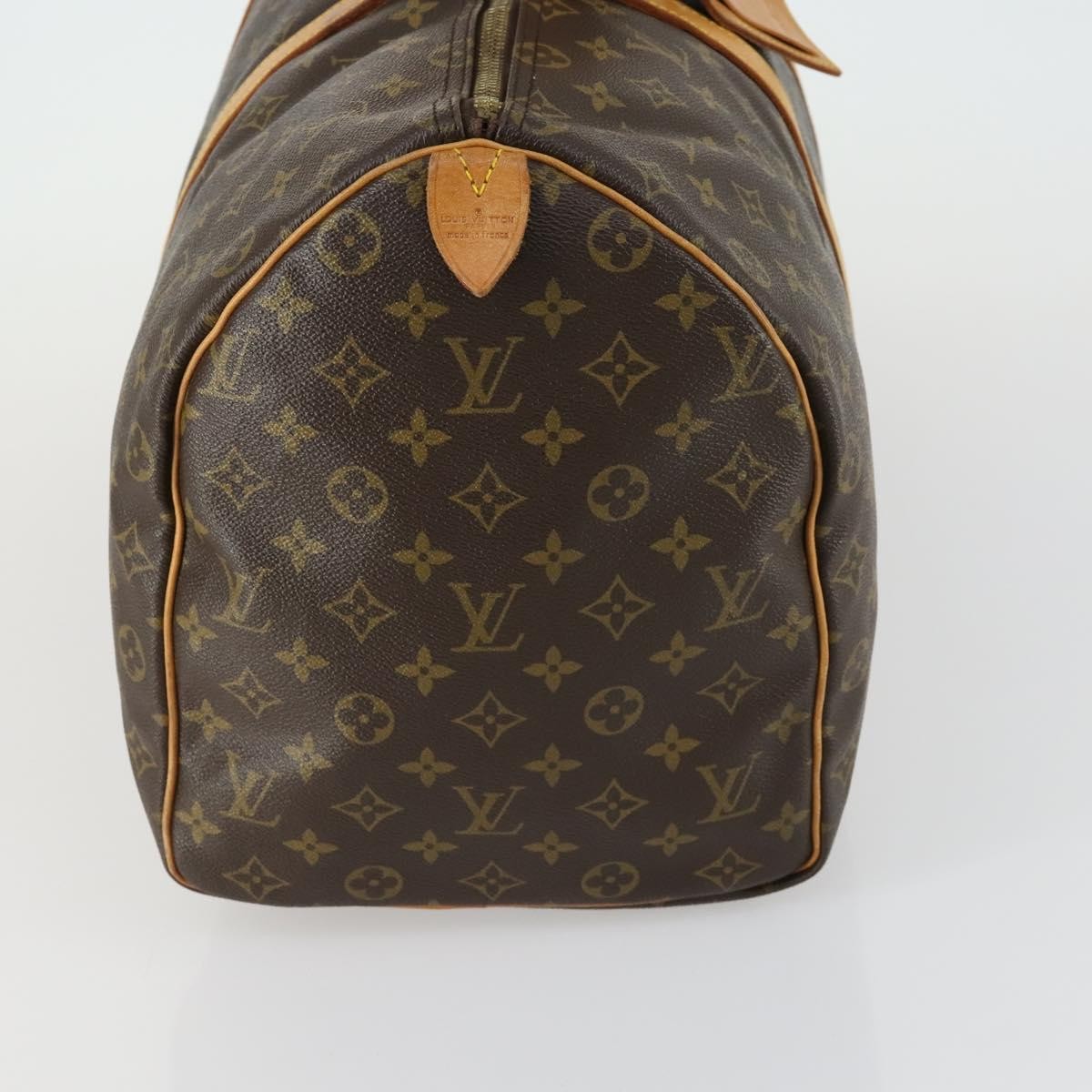Louis Vuitton Keepall Bag Monogram Canvas Brown Canvas Travel Bag Bag (Authentic Pre-Loved)