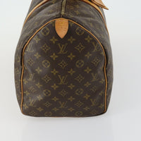 Louis Vuitton Keepall Bag Monogram Canvas Brown Canvas Travel Bag Bag (Authentic Pre-Loved)