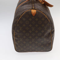Louis Vuitton Keepall Bag Monogram Canvas Brown Canvas Travel Bag Bag (Pre-Loved)