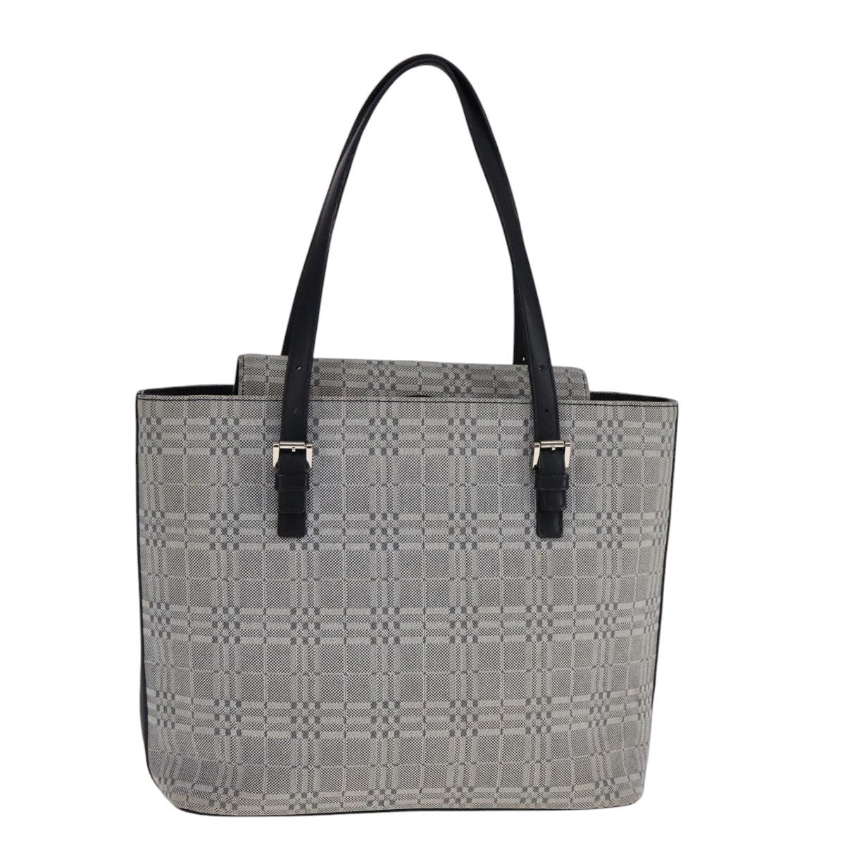 Burberry Vintage Tote Bag Canvas Gray Canvas Tote Bag Bag (Pre-Loved)