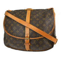 Louis Vuitton Louis Vuitton Saumur Handbag Monogram Canvas Brown Canvas Shoulder Bag Bag (Pre-Loved)