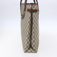 Gucci Vintage Tote Gg Canvas Beige Pvc Tote Bag Bag (Authentic Pre-Loved)