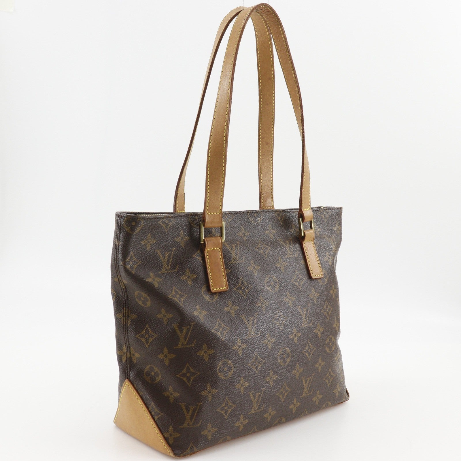 Louis Vuitton Cabas Piano Monogram Canvas Brown Canvas Tote Bag Bag (Authentic Pre-Loved)