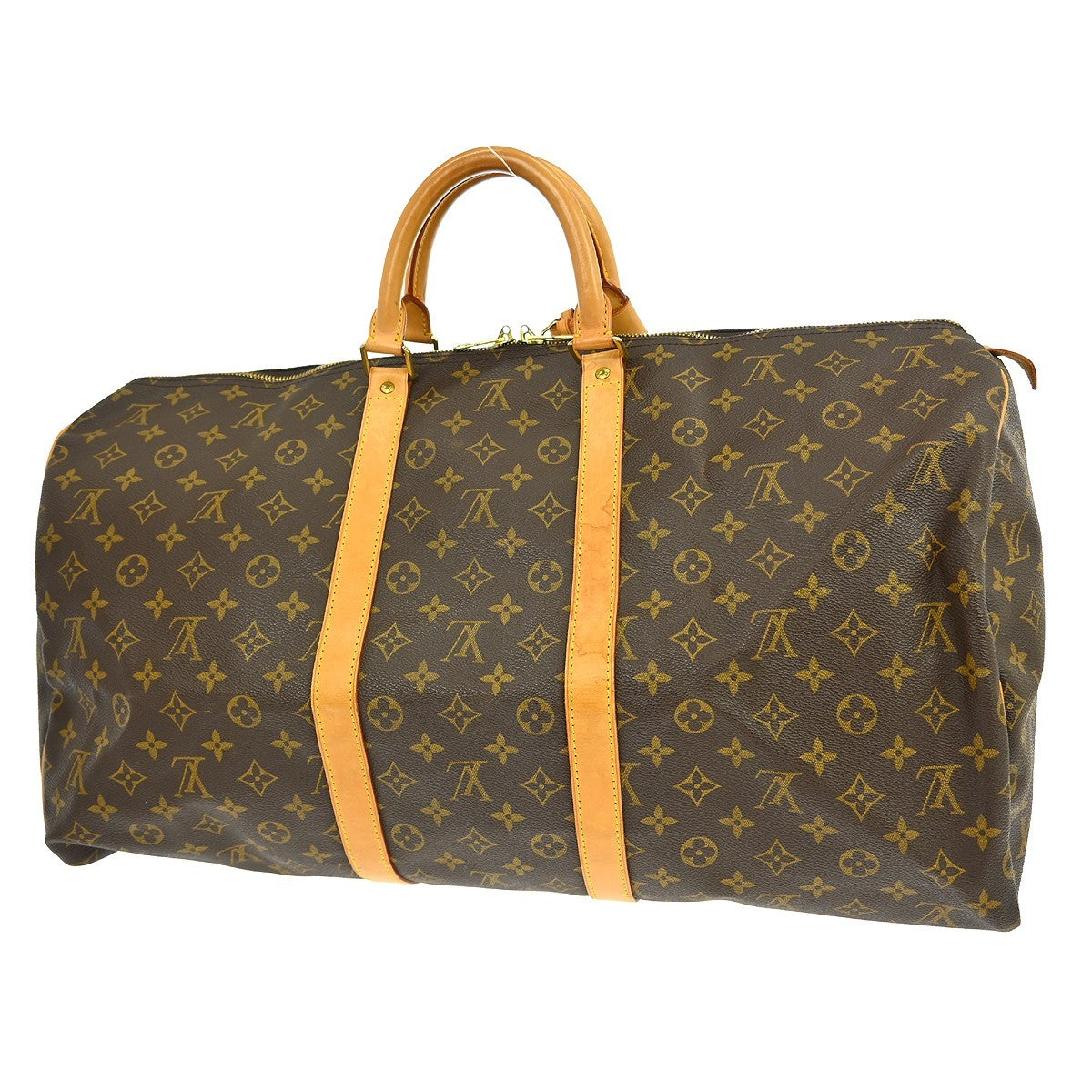Louis Vuitton Louis Vuitton Keepall Bag Monogram Canvas Brown Canvas Travel Bag Bag (Pre-Loved)