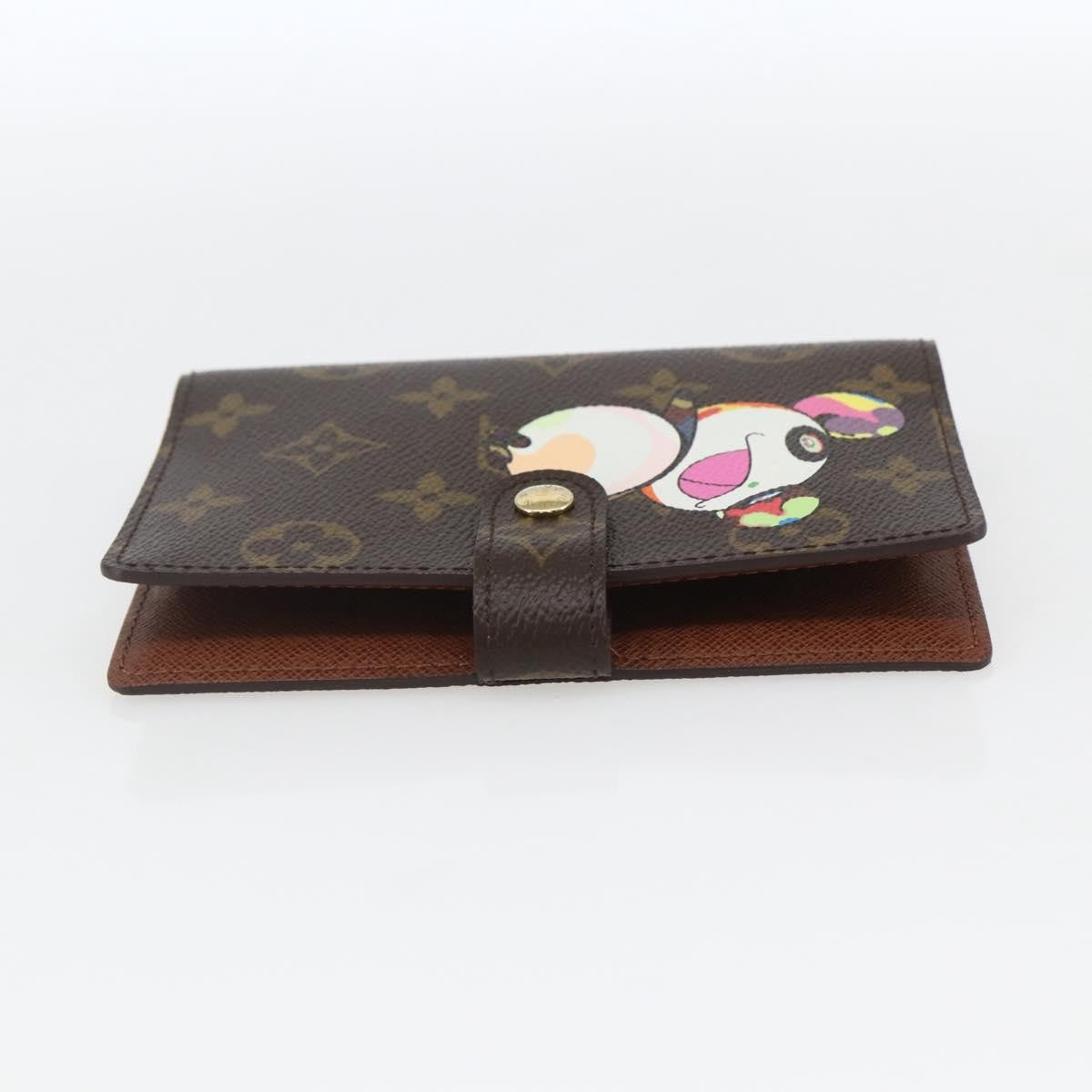 Louis Vuitton Agenda Cover Monogram Panda Brown Canvas Wallets Accessory (Pre-Loved)