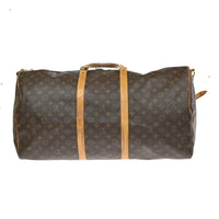 Louis Vuitton Keepall Bandouliere Bag Monogram Canvas Brown Canvas Travel Bag Bag (Pre-Loved)