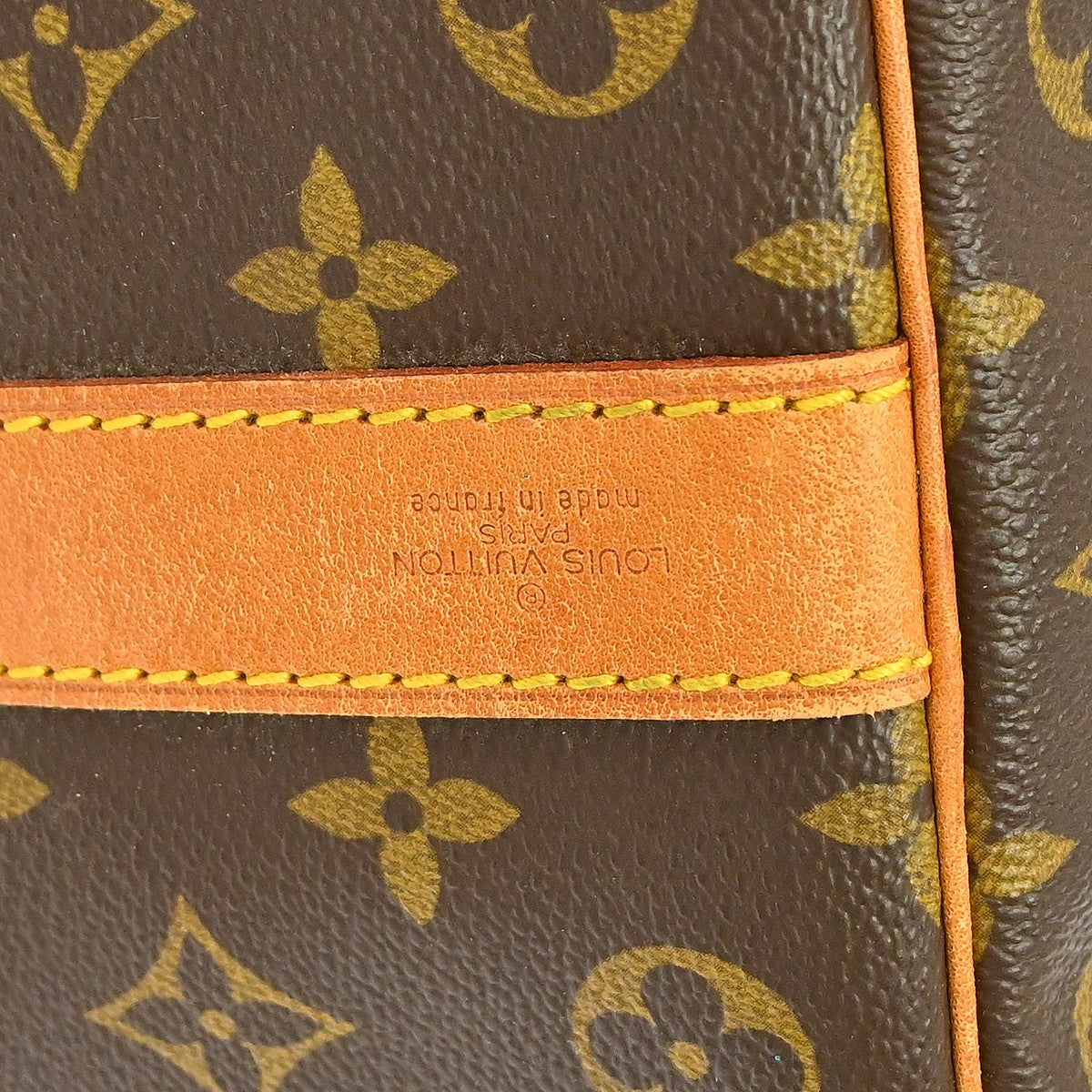 Louis Vuitton Keepall Bandouliere Bag Monogram Canvas Brown Canvas Travel Bag Bag (Pre-Loved)