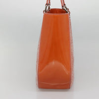Chanel Cc No.5 Shopping Tote Perforated Patent Orange Patent_Leather Tote Bag Bag (Pre-Loved)