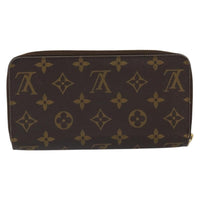 Louis Vuitton Zippy Wallet Canvas Brown Canvas Wallets Accessory (Authentic Pre-Loved)