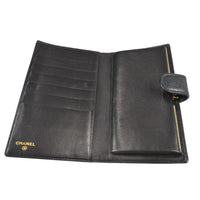 Chanel Timeless Cc French Wallet Caviar Black Leather Wallets Accessory (Authentic Pre-Loved)