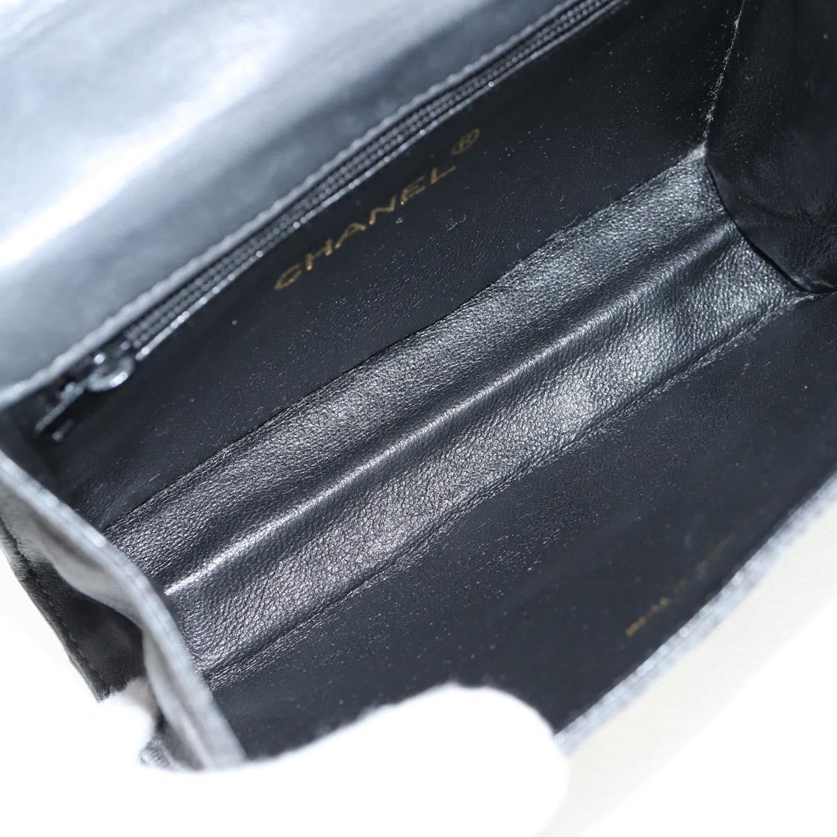 Chanel Vintage Camellia Flap Bag Satin Gray Satin Clutche & Pouche Bag (Pre-Loved)