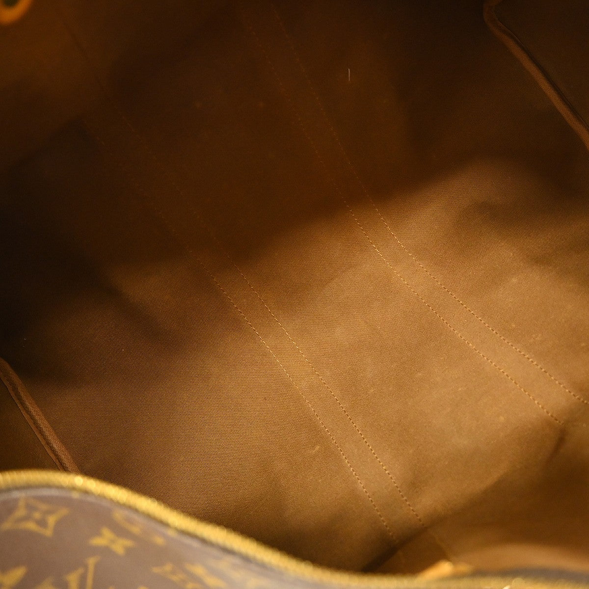 Louis Vuitton Keepall Bag Monogram Canvas Brown Canvas Travel Bag Bag (Pre-Loved)