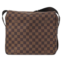 Louis Vuitton Naviglio Handbag Damier Brown Canvas Shoulder Bag Bag (Authentic Pre-Loved)