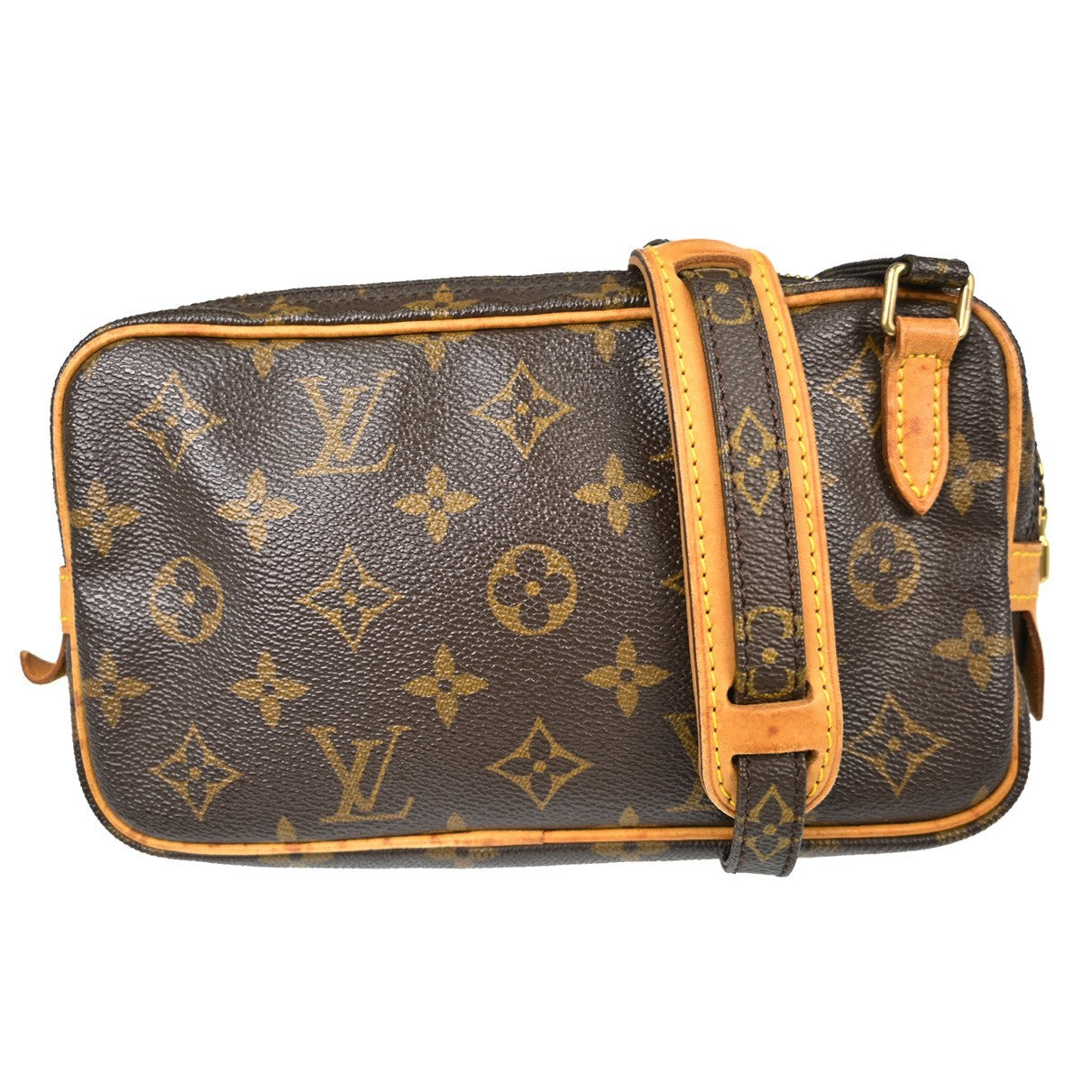 Louis Vuitton Pochette Marly Bandouliere Bag Monogram Canvas Brown Canvas Shoulder Bag Bag (Authentic Pre-Loved)