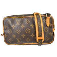 Louis Vuitton Pochette Marly Bandouliere Bag Monogram Canvas Brown Canvas Shoulder Bag Bag (Authentic Pre-Loved)