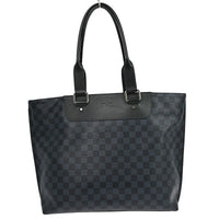 Louis Vuitton Cabas Voyage Damier Cobalt Black Canvas Tote Bag Bag (Pre-Loved)