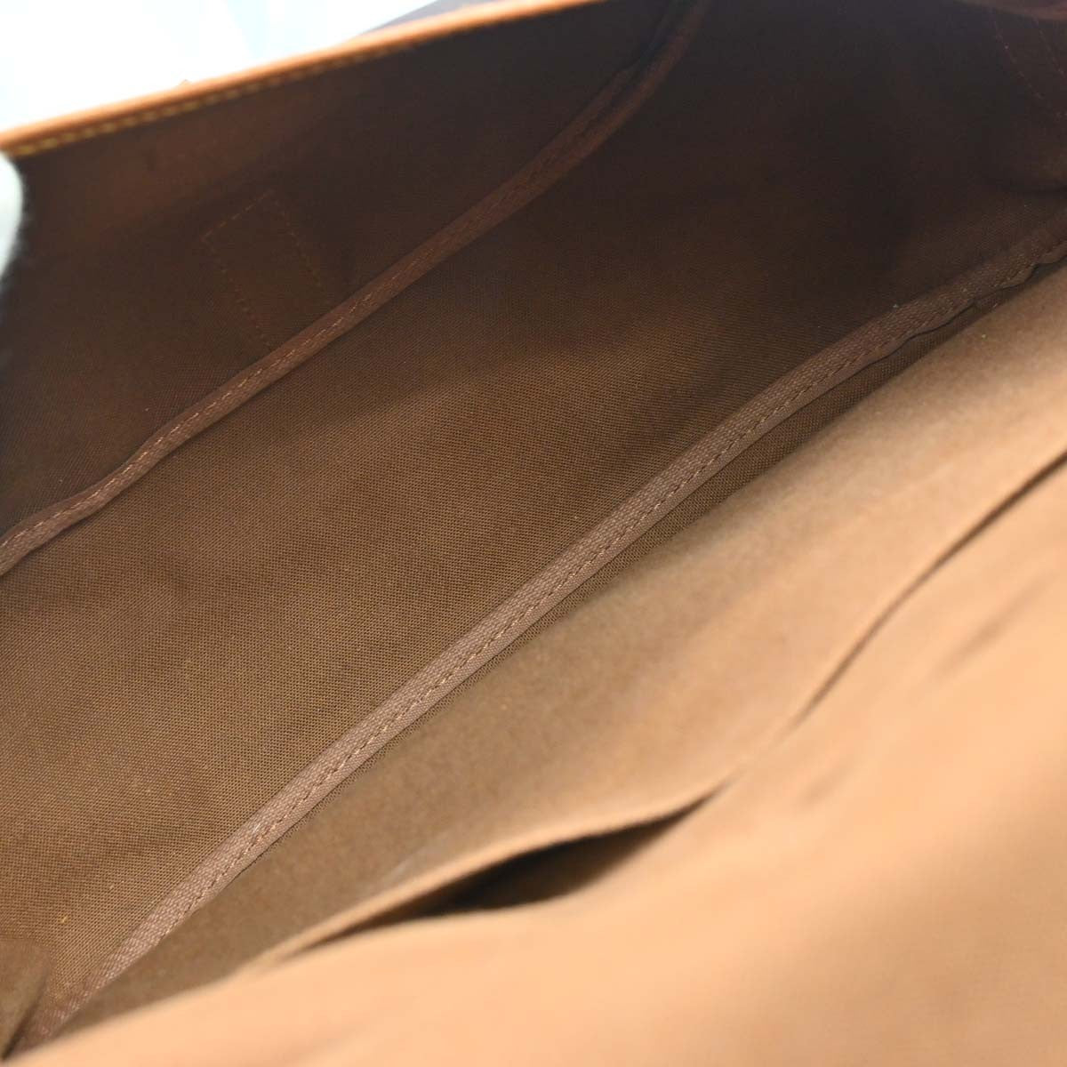 Louis Vuitton Saumur Handbag Monogram Canvas Brown Canvas Shoulder Bag Bag (Authentic Pre-Loved)