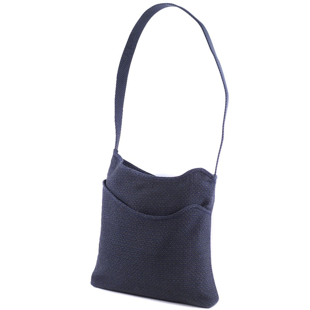 Hermes Vintage Sac De Pansage Shoulder Bag Toile Blue Canvas Shoulder Bag Bag (Authentic Pre-Loved)