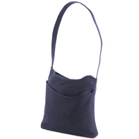 Hermes Vintage Sac De Pansage Shoulder Bag Toile Blue Canvas Shoulder Bag Bag (Authentic Pre-Loved)