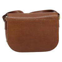 Burberry Flap Shoulder Bag Leather Brown Leather Shoulder Bag Bag (Pre-Loved)