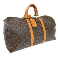 Louis Vuitton Louis Vuitton Keepall Bag Monogram Canvas Brown Canvas Travel Bag Bag (Pre-Loved)