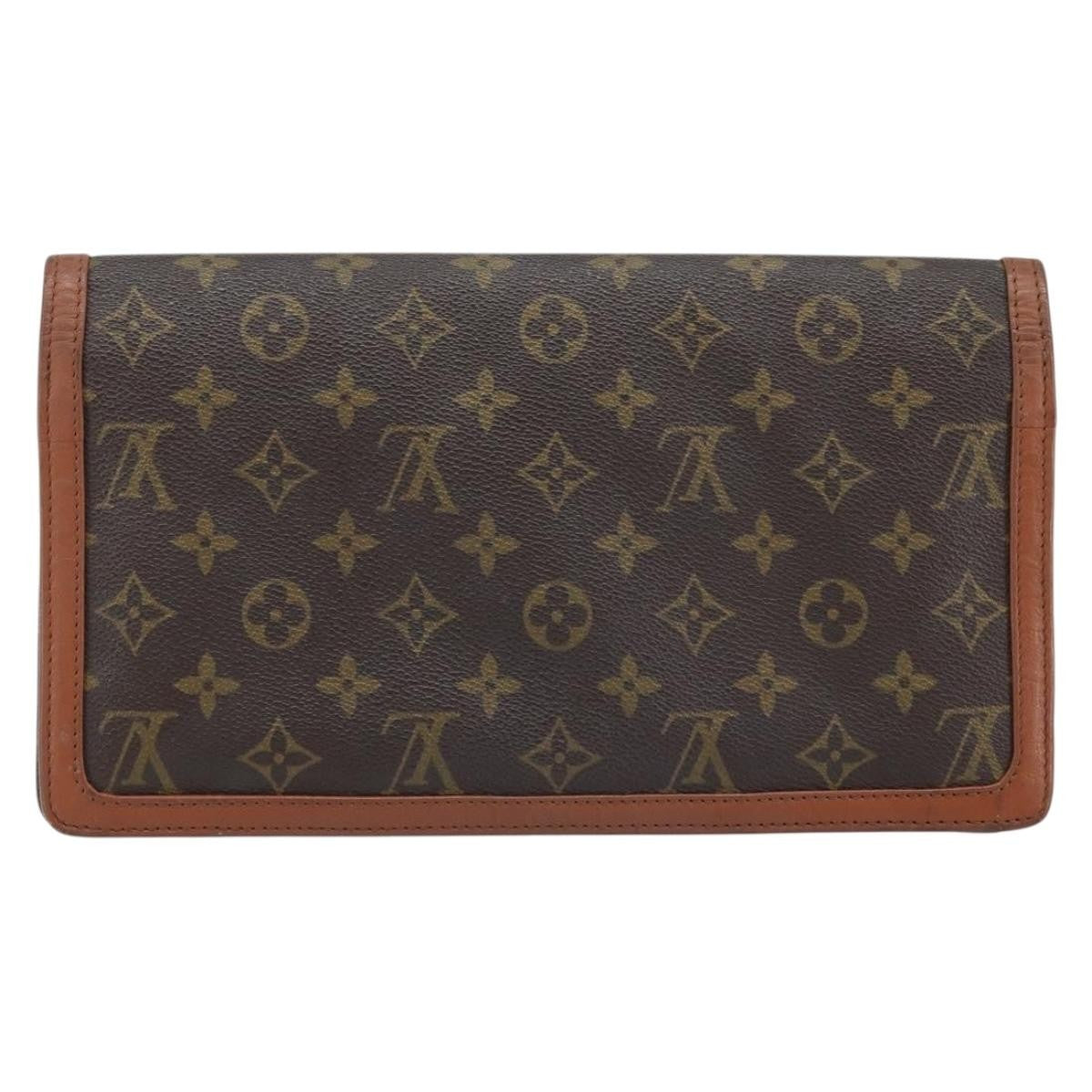 Louis Vuitton Dame Pochette Monogram Canvas Brown Canvas Clutche & Pouche Bag (Authentic Pre-Loved)