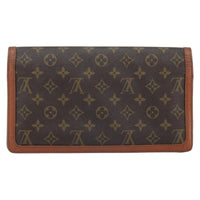 Louis Vuitton Dame Pochette Monogram Canvas Brown Canvas Clutche & Pouche Bag (Authentic Pre-Loved)