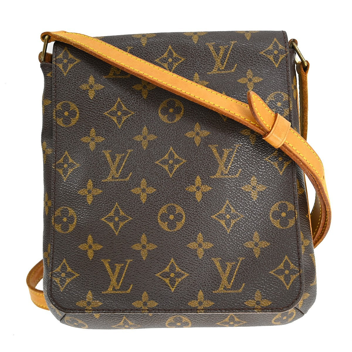 Louis Vuitton Musette Salsa Handbag Monogram Canvas Brown Canvas Shoulder Bag Bag (Authentic Pre-Loved)