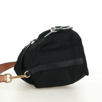 Prada Double Pocket Drawstring Shoulder Bag Tessuto Black Nylon Shoulder Bag Bag (Pre-Loved)