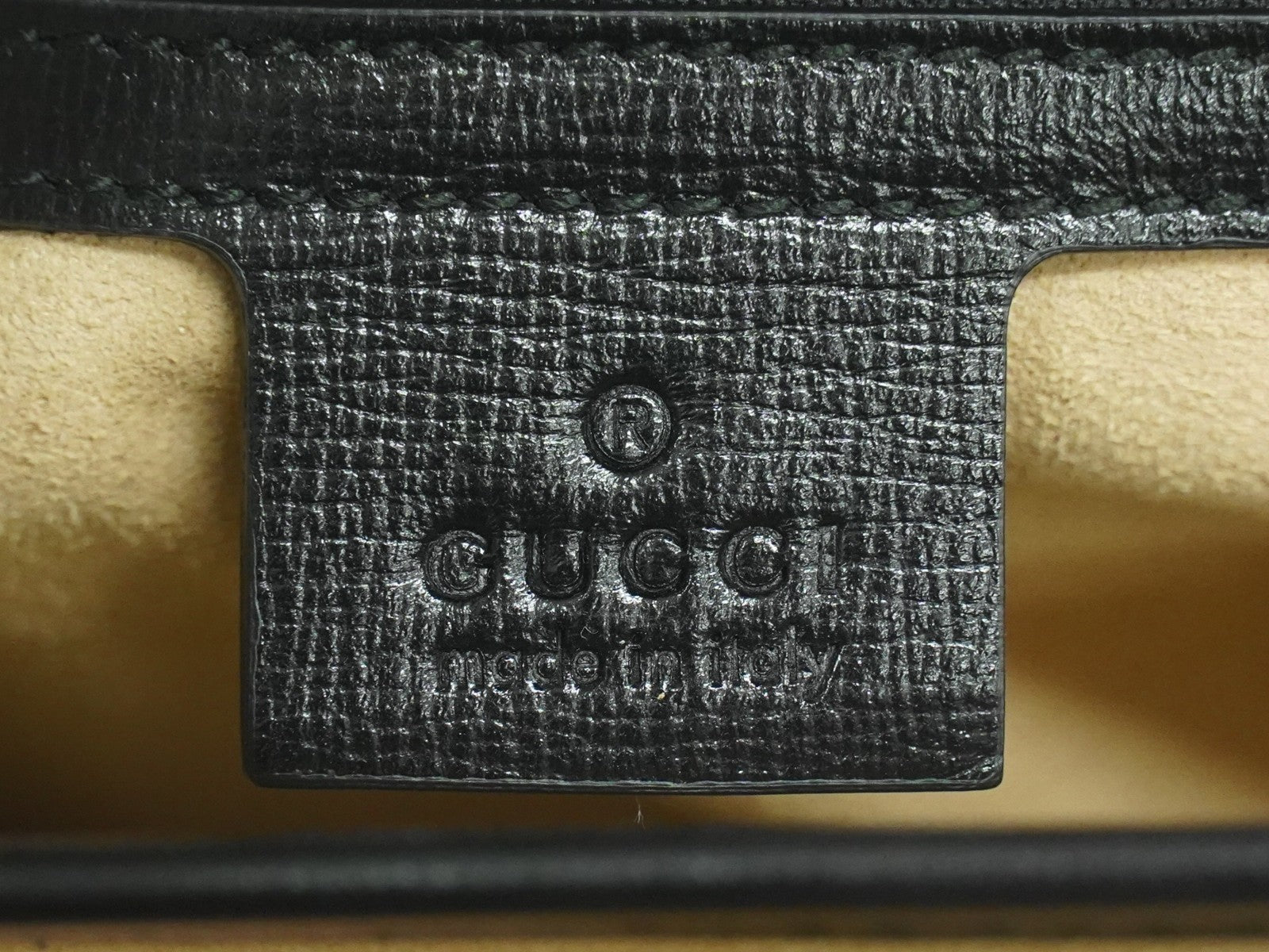 Gucci Marina Chain Shoulder Bag Leather Black Leather Shoulder Bag Bag (Pre-Loved)