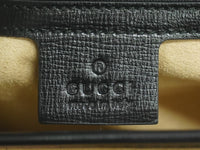 Gucci Marina Chain Shoulder Bag Leather Black Leather Shoulder Bag Bag (Pre-Loved)