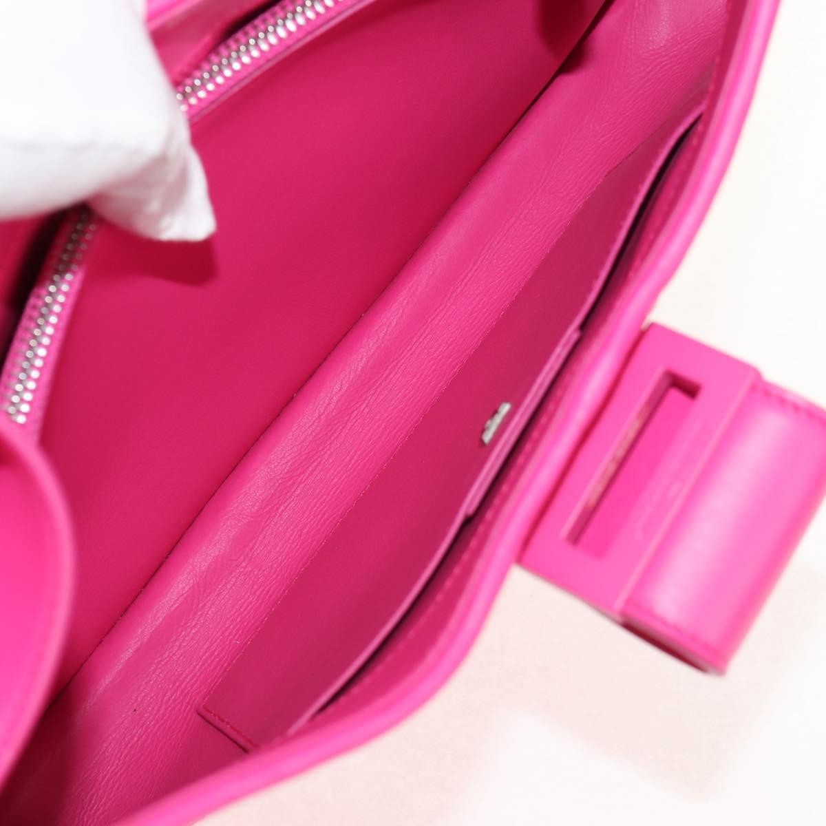 Salvatore Ferragamo Gancini Shoulder Bag Leather Pink Leather Shoulder Bag Bag (Pre-Loved)