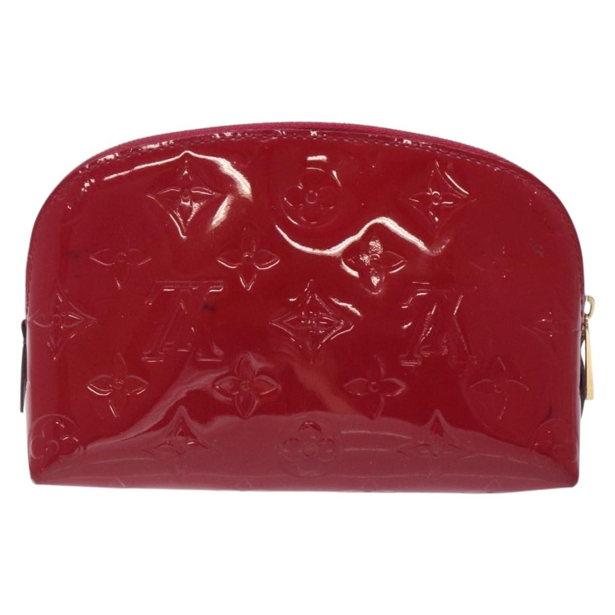 Louis Vuitton Cosmetic Pouch Monogram Vernis Pink Patent_Leather Clutche & Pouche Bag (Authentic Pre-Loved)