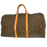 Louis Vuitton Louis Vuitton Keepall Bag Monogram Canvas Brown Canvas Travel Bag Bag (Pre-Loved)