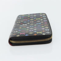 Louis Vuitton Aerogram Zippy Wallet Leather Black Canvas Wallets Accessory (Authentic Pre-Loved)